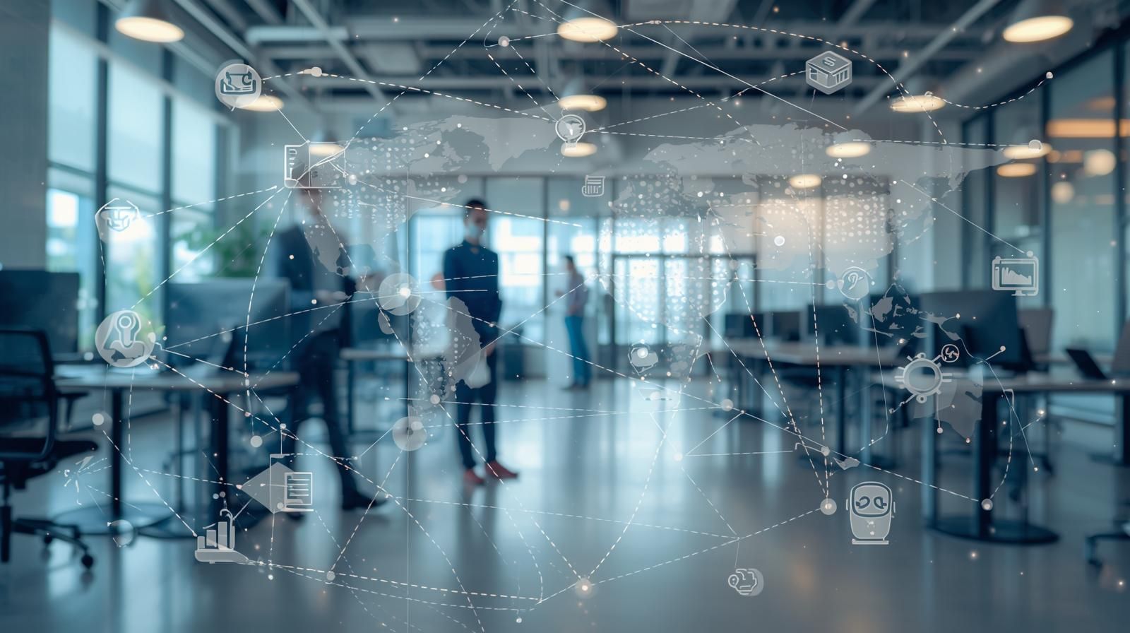 Connected operations across an office floor
