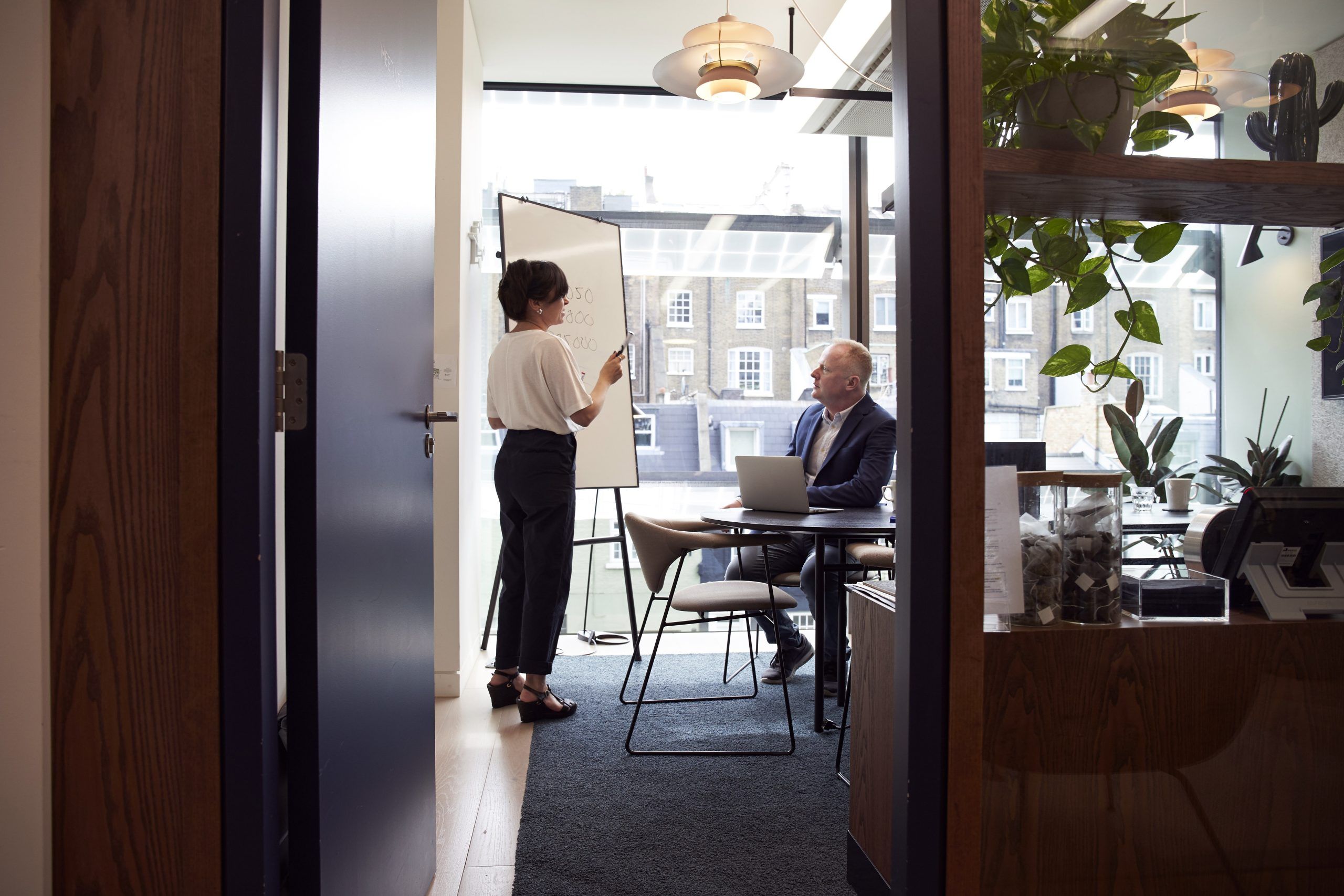 A MetaExpert presenting results to a client